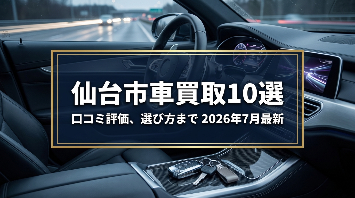 【2026年7月最新】仙台市でおすすめの車買取業者10選|口コミ評価、選び方まで