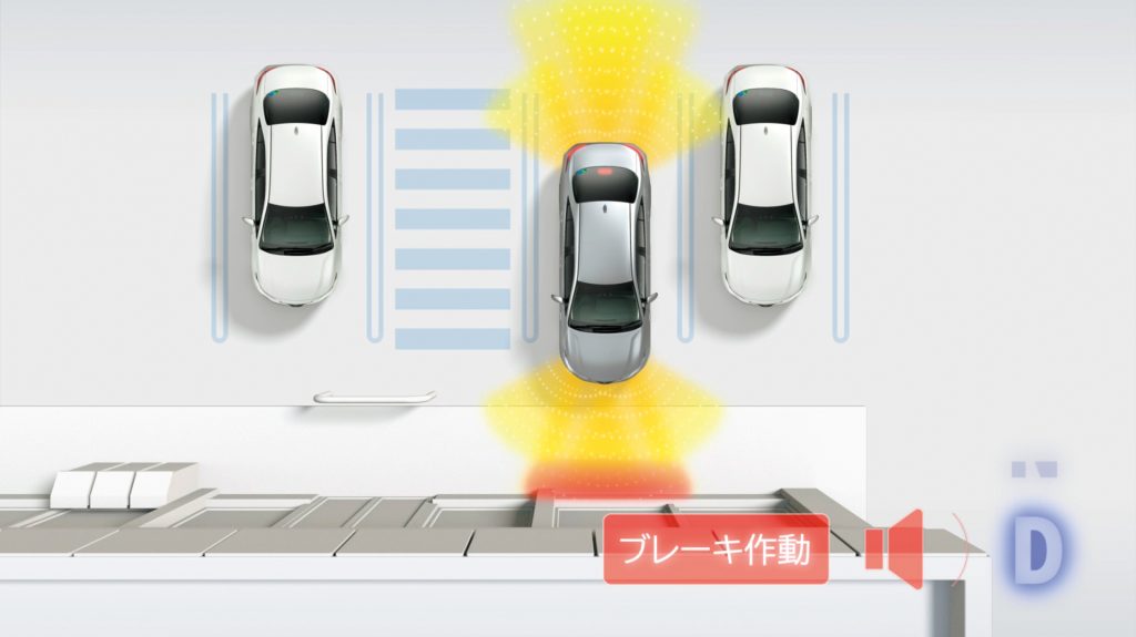 【セダン】トヨタ カローラ（10代目／2019年9月〜）駐車時のブレーキ作動