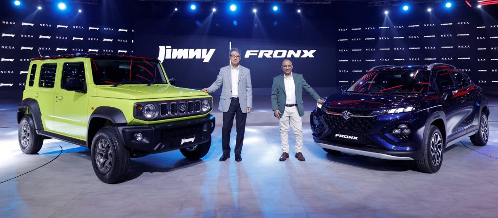 ▲2023年1月、インドで開催された「Auto Expo 2023」で初公開されたジムニー5ドア