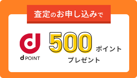 査定のお申し込みでdpoint500ポイントプレゼン